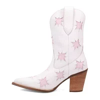 Dingo Womens Starburst Block Heel Cowboy Boots