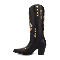 Dingo Womens Joker Block Heel Cowboy Boots