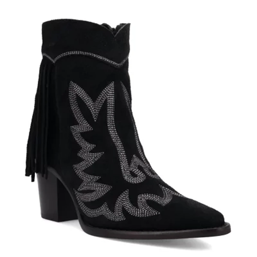 Dingo Womens Wild Sage Block Heel Cowboy Boots
