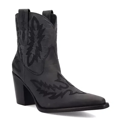 Dingo Womens Rocky Topie Block Heel Cowboy Boots