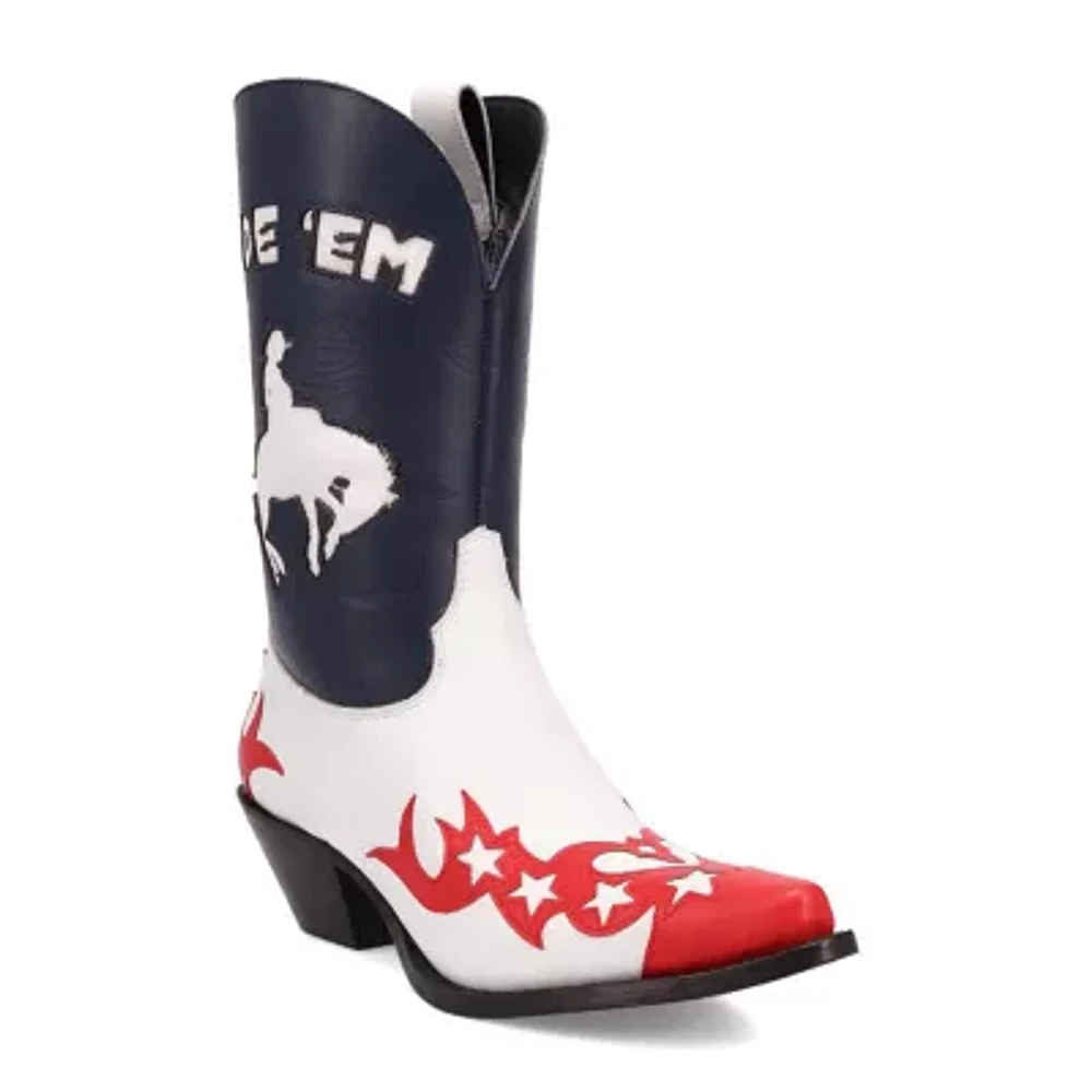 Dingo Womens Cowgirl Block Heel Cowboy Boots