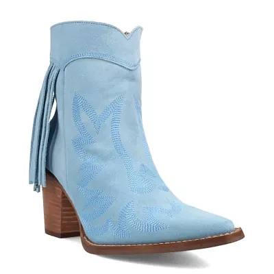 Dingo Womens Wild Sage Block Heel Cowboy Boots