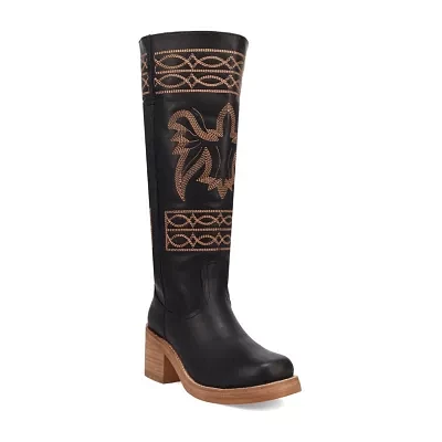 Dingo Womens Avalon Stacked Heel Cowboy Boots