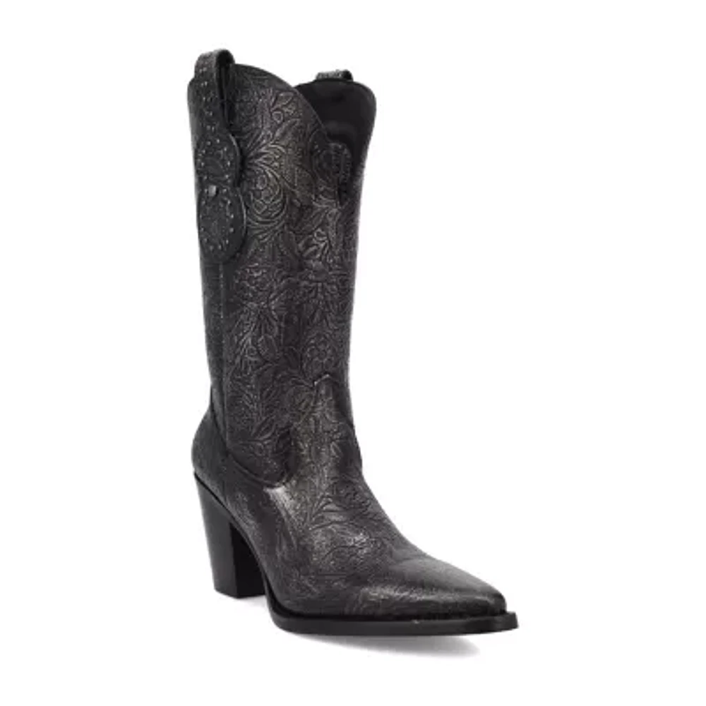 Dingo Womens Rhythm N' Blues Block Heel Cowboy Boots