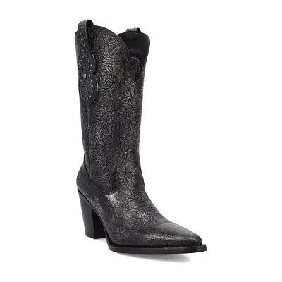 Dingo Womens Rhythm N' Blues Block Heel Cowboy Boots