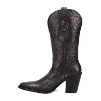 Dingo Womens Rhythm N' Blues Block Heel Cowboy Boots
