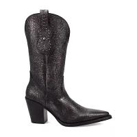 Dingo Womens Rhythm N' Blues Block Heel Cowboy Boots