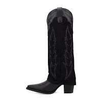 Dingo Womens Wild Fire Block Heel Cowboy Boots