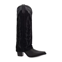 Dingo Womens Wild Fire Block Heel Cowboy Boots