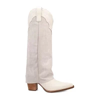 Dingo Womens Wild Fire Block Heel Cowboy Boots