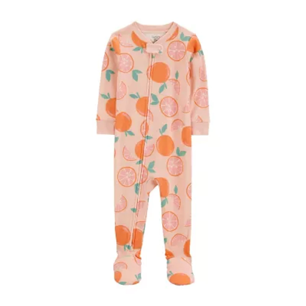 Carter's Toddler Girls Footed Long Sleeve One Piece Pajama