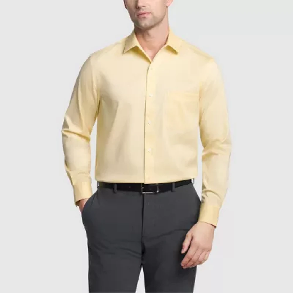 Van Heusen Ultra Wrinkle Free Mens Regular Fit Stretch Fabric Long Sleeve Dress Shirt