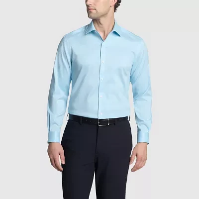 Van Heusen Ultra Wrinkle Free Mens Slim Fit Stretch Fabric Long Sleeve Dress Shirt