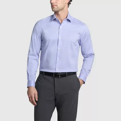 Van Heusen Ultra Wrinkle Free Mens Slim Fit Stretch Fabric Long Sleeve Dress Shirt