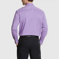 Van Heusen Everyday Defense Mens Regular Fit Stretch Fabric Wrinkle Free Long Sleeve Dress Shirt