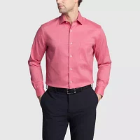 Van Heusen Everyday Defense Mens Regular Fit Stretch Fabric Wrinkle Free Long Sleeve Dress Shirt