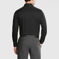 Van Heusen Everyday Defense Mens Fitted Stretch Fabric Wrinkle Free Long Sleeve Dress Shirt
