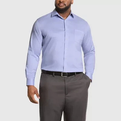 Van Heusen Ultra Wrinkle Free Mens Big & Tall Classic Fit Stretch Fabric Long Sleeve Dress Shirt