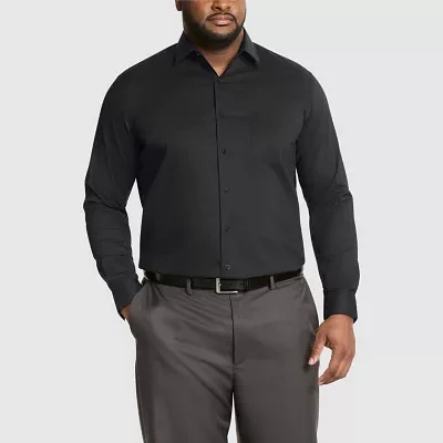 Van Heusen Everyday Defense Mens Big & Tall Classic Fit Stretch Fabric Wrinkle Free Long Sleeve Dress Shirt