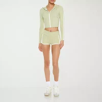 Forever 21 Hooded Lightweight Womens Juniors Active Track Jacket