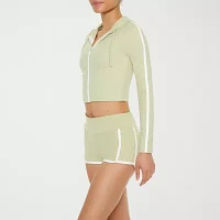 Forever 21 Hooded Lightweight Womens Juniors Active Track Jacket