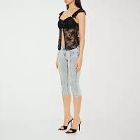 Forever 21 Juniors Womens Low Rise Capri Jean