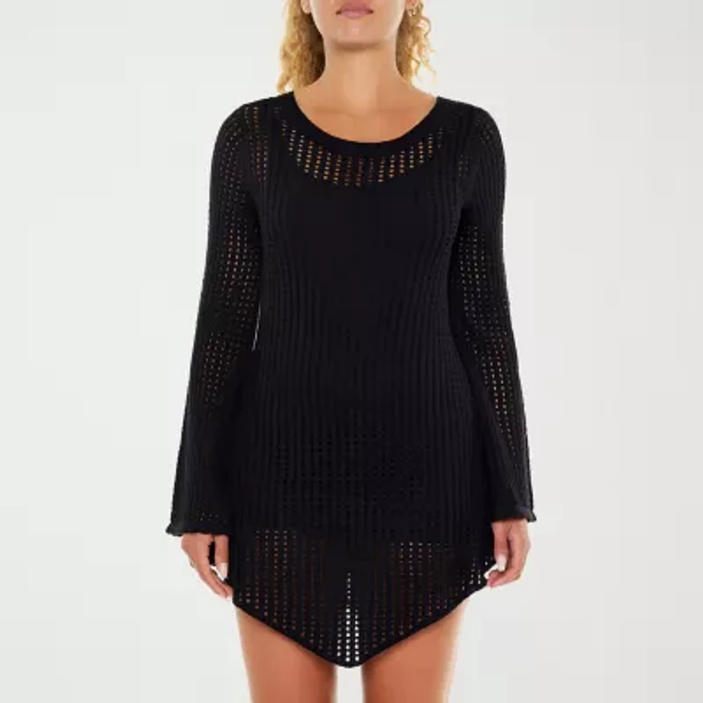 Forever 21 Womens Long Sleeve A-Line Dress Juniors