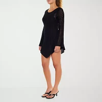 Forever 21 Womens Long Sleeve A-Line Dress Juniors