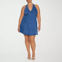 Forever 21 Womens Sleeveless Fit + Flare Dress Juniors Plus
