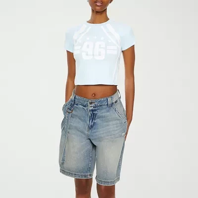 Forever 21 Womens Juniors Crew Neck Short Sleeve T-Shirt