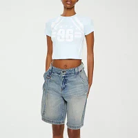 Forever 21 Womens Juniors Crew Neck Short Sleeve T-Shirt