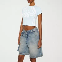 Forever 21 Womens Juniors Crew Neck Short Sleeve T-Shirt