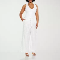 Forever 21 Womens Wide Leg Drawstring Pants - Juniors Plus