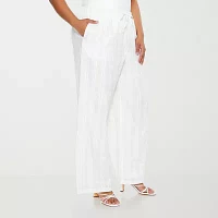 Forever 21 Womens Wide Leg Drawstring Pants - Juniors Plus