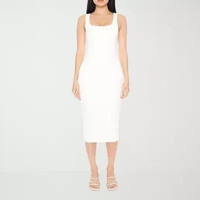 Forever 21 Womens Sleeveless Midi Bodycon Dress Juniors