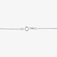 (G,Si2) Womens 1/4 CT. T.W. Lab Grown White Diamond 10K White Gold Heart Pendant Necklace