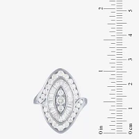 (G/S12) Womens 2 CT. T.W. Lab Grown White Diamond 10K Gold Marquise Cluster Cocktail Ring