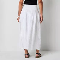 a.n.a Womens Long A-Line Skirt