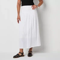 a.n.a Womens Long A-Line Skirt