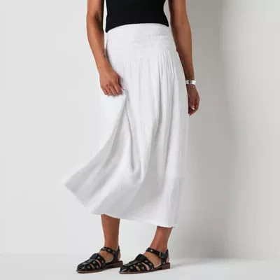 a.n.a Womens Long A-Line Skirt