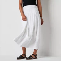 a.n.a Womens Long A-Line Skirt
