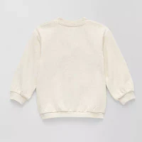 Okie Dokie Toddler & Little Girls Crew Neck Long Sleeve Cardigan