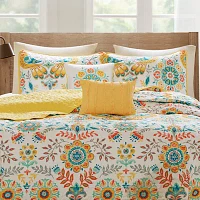 Intelligent Design Mona Quilt Set With Throw Pillows