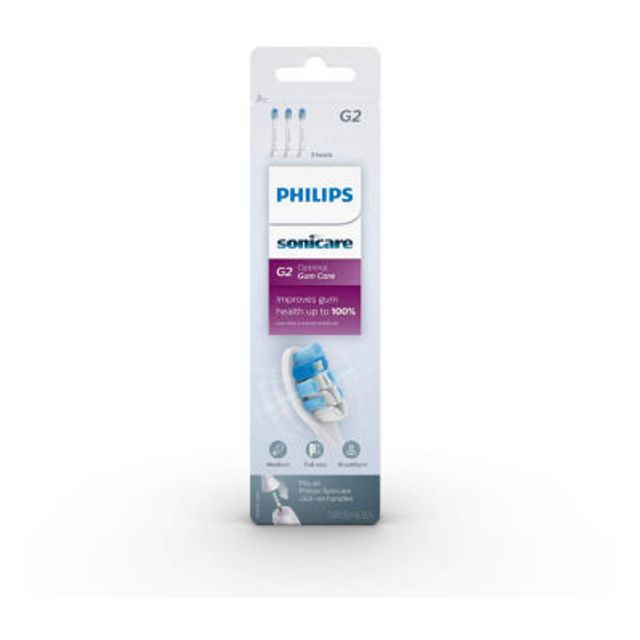 Philips Sonicare HX9033/65 ProResults Gum Health Standard Sonic Toothbrush Head, 3-Pack