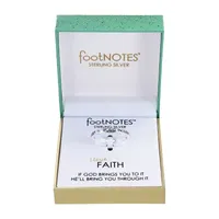 Footnotes Faith Sterling Silver Band