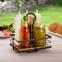 Gourmet Basics by Mikasa Nova Rotating Condiment Caddy Remote Caddy