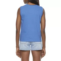 a.n.a Womens Round Neck Sleeveless Tank Top