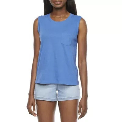 a.n.a Womens Round Neck Sleeveless Tank Top