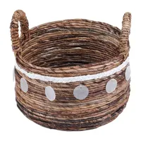 Baum Banana Capiz Decorative Storage Basket