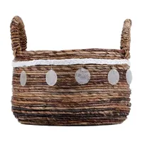 Baum Banana Capiz Decorative Storage Basket